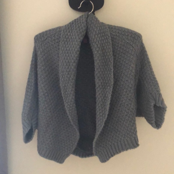 United Colors of Benetton gray, knit bolero - Picture 1 of 6